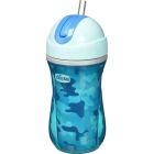 Chicco Sport Cup Παγούρι Υγρών με Καλαμάκι σε Μπλε Παραλλαγή 14m+, 266ml
