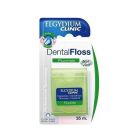 Elgydium Clinic Dental Floss Fluoride Οδοντικό Νήμα Ελαφρώς Κηρωμένο Με Φθόριο Με Γεύση Μέντας 35m