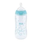 NUK FIRST CHOISE PLUS ΜΠΙΜΠΕΡΟ ΑΠΟ ΠΟΛΥΠΡΟΠΥΛΕΝΙΟ ΜΕ ΘΗΛΗ ΣΙΛΙΚΟΝΗΣ M 300ML 6-18M 1ΤΜΧ