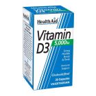 HEALTH AID VITAMIN D3 5000i.u. 30CAPS