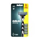 Gillette Mach3 Ανταλλακτικές Κεφαλές Ξυρίσματος 5τμχ + Δώρο Λαβή Ξυριστικής Μηχανής Mach3 1τμχ