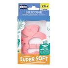 Chicco Μασητικός Κρίκος Οδοντοφυΐας Σιλικόνης Super Soft σε Σχήμα Ιγκουάνα 2m+ Ρόζ 1τεμ