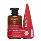 Apivita Color Lock & Shine Hair Duo Color Seal Promo Color Protect Shampoo Σαμπουάν Προστασίας Χρώματος 250ml + Color Protect Conditioner Κρέμα Μαλλιών Προστασίας Χρώματος 150ml