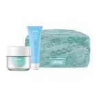 Clinea Promo Gift Set Ενυδάτωσης με Water Crush Ενυδατική Κρέμα 50ml + Caring Bubbles Αφρό Καθαρισμού 150ml + Δώρο Νεσεσέρ, 1σετ