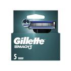Gillette Mach3 Ανταλλακτικές Κεφαλές Ξυριστικής Μηχανής 5τεμ
