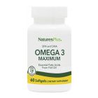 Nature's Plus EPA & DHA Omega 3 Maximum 60 Softgels