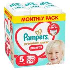 Pampers Premium Care Pants Monthly Pack No.5 Βρεφικές Πάνες - Βρακάκι 108τεμ