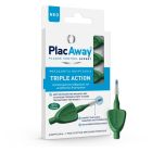 Plac Away Triple Action Μεσοδόντια Βουρτσάκια 0.8mm ISO 5, Πράσινο, 6τεμ