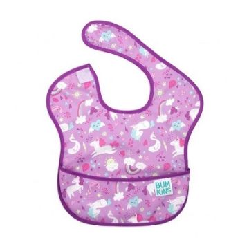 Bumkins Superib Unicorns Αδιάβροχη Σαλιάρα 6-24m, 1 τεμάχιο
