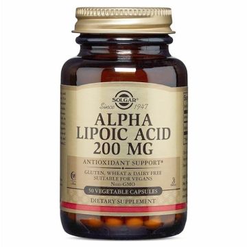 SOLGAR ALPHA LIPOIC ACID 200MG VEGICAPS 50S