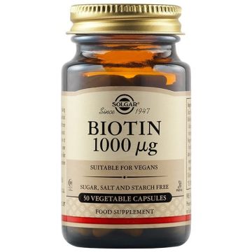 SOLGAR BIOTIN 1000MG 50CAP
