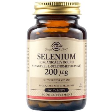 Solgar Selenium 200mcg 100 ταμπλέτες 