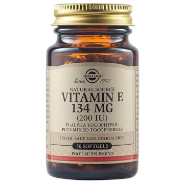 SOLGAR E 200 IU SOFTGELS 50S