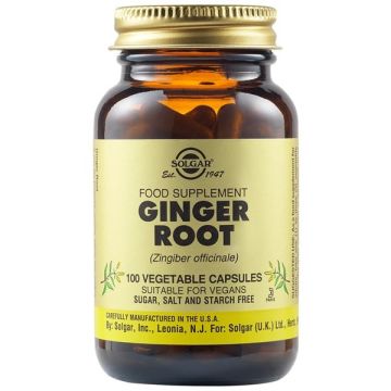 Solgar Ginger 520mg 100 φυτικές κάψουλες 