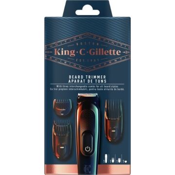 Gillette King C Επαναφορτιζόμενη Μηχανή Κουρέματος για τα Γένια 