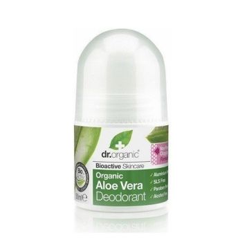 Dr.Organic Aloe Vera Φυσικό Αποσμητικό σε Roll-On Χωρίς Αλουμίνιο 50ml