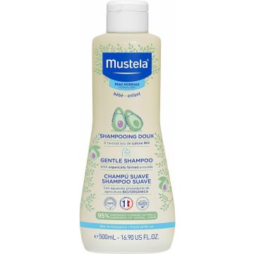 Mustela Gentle Shampoo Normal Skin, Απαλό Βρεφικό & Παιδικό Σαμπουάν 0m+ με Εκχύλισμα Χαμομηλιού, 500ml