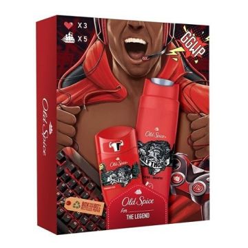 Old Spice Xmas Promo Pack Wolfthorn Gamer Για Άνδρες Με Αποσμητικό Στικ 50ml Και Αφρόλουτρο 250ml
