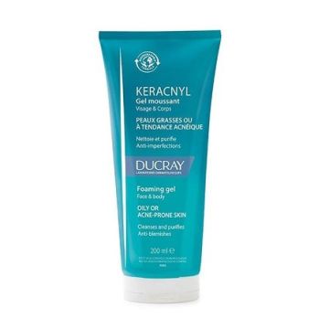 Ducray Keracnyl Gel Moussant Καθαριστικό Προσώπου/Σώματος για Λιπαρό Δέρμα με Ατέλειες 200ml