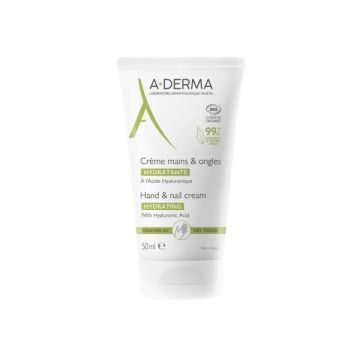 A Derma Creme Mains & Ongles Hand & Nail Cream Ενυδατική κρέμα χεριών και νυχιών 50ml 