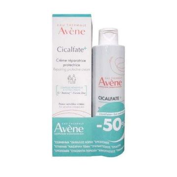 Avene Promo Pack Cicalfate+ Επανορθωτική Προστατευτική Κρέμα 100ml + Avene Cicalfate+ Εξυγιαντικό Τζελ Καθαρισμού 200ml
