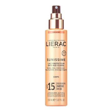 Lierac Sunissime Lait Protecteur Anti-Age Global SPF15 150ml