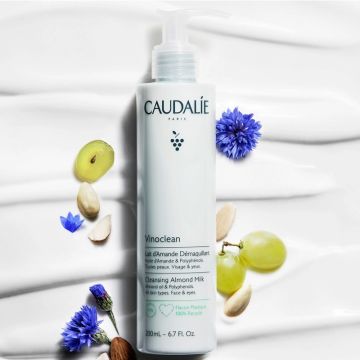 Caudalie Vinoclean Cleansing Almond Milk Γαλάκτωμα Καθαρισμού & Ντεμακιγιάζ Προσώπου, 200ml