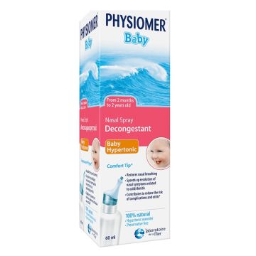 OMEGA PHARMA PHYSIOMER BABY HYPERTONIC 60ML ΡΙΝΙΚΟ ΔΙΑΛΥΜΜΑ 1+ ΜΗΝΩΝ