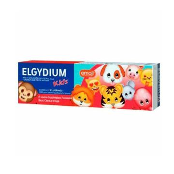 Elgydium Kids Emoji Toothpaste Gel Παιδική Οδοντόπαστα από 3-6 Ετών με Γεύση Φρέσκιας Φράουλας 50ml