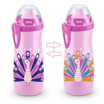 Nuk First Choice Sports Cup 24m+ Μπιμπερό Που Αλλάζει Χρώμα με Καπάκι Push-Pull 450ml