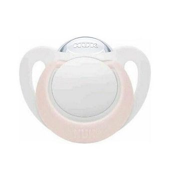 Nuk Star Ορθοδοντική Πιπίλα Σιλικόνης με Θήκη 0-6m 1τμχ