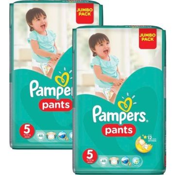 Pampers Jumbo Pack Pants No 5 (12-17 kg) 48τμχ 1+1 δωρο