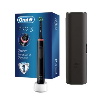 Oral-B Pro 3500 Cross Action Travel Case Ηλεκτρική Οδοντόβουρτσα + Θήκη Ταξιδιού 1Τμχ.