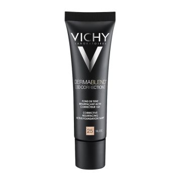 Vichy Dermablend 3D Correction Make-up 25 - Nude-Διορθωτικό Μέικαπ Υψηλής κάλυψης και μεγάλης διάρκειας 30ml