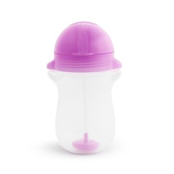 Munchkin Ποτήρι με καλαμάκι Tip & Sip Cup Tall Purple 296ml