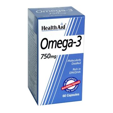 HEALTH AID OMEGA-3 750MG (EPA 425MG, DHA 325MG) 60CAPS
