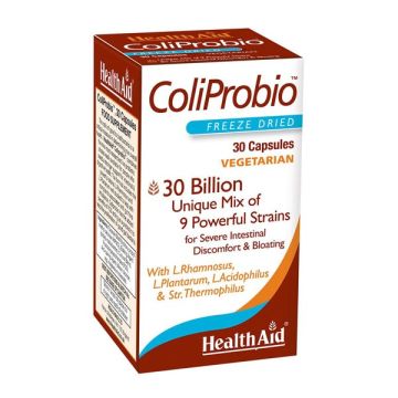 Health Aid Coliprobio Συμπλήρωμα Διατροφής 30δις Προβιοτικά με Πρεβιοτικά 30Caps.