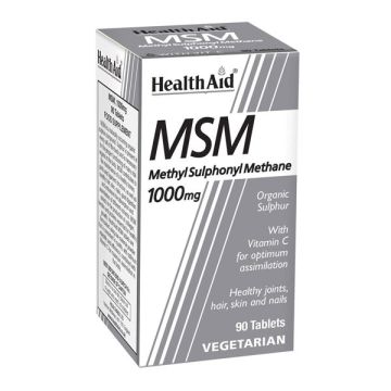 Health Aid MSM 1000mg with Vitamin C, 90 ταμπλέτες