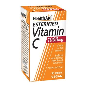 Health Aid Esterified Vitamin C Balanced & Non-Acidic 1000mg 30 ταμπλέτες