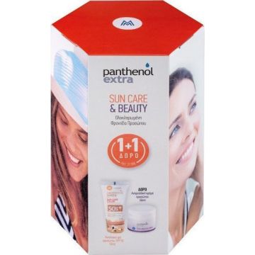 MEDISEI PANTHENOL EXTRA SUN CARE COLOR SPF50 50ML & FACE AND EYE CREAM 50ML