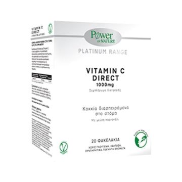 Power Health Platinum Range Vitamin C Direct 1000mg με Γεύση Πορτοκάλι 20 φακελάκια