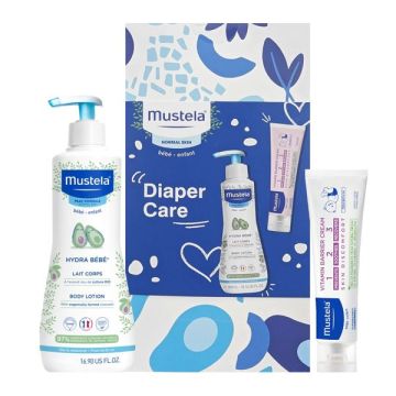 Mustela Promo Hydra Bebe Body Lotion 300ml & Vitamin Barrier Cream 100ml