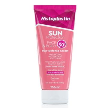 Histoplastin Sun Face & Body Max Defense Cream SPF50+ 200ml (Αντηλιακή Κρέμα Προσώπου & Σώματος)