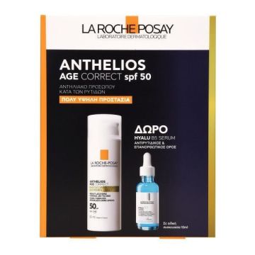 La Roche Posay Anthelios Age Correct Phytocorrection Daily Light Cream Αντηλιακή Αντιγηραντική Κρέμα Προσώπου SPF50 50ml & Δώρο Effaclar Serum Oρός Προσώπου 10ml 