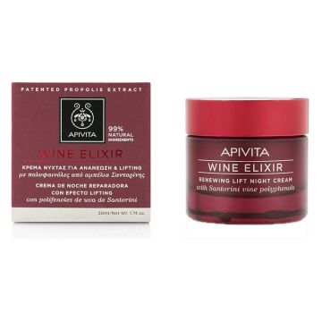Apivita Wine Elixir Κρέμα Νύχτας για Ανανέωση & Lifting, 50ml