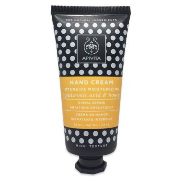 Apivita Intensive Moisturizing Hand Cream Κρέμα Χεριών Εντατικής Ενυδάτωσης Πλούσιας Υφής Με Υαλουρονικό Οξύ & Μέλι , 50ml