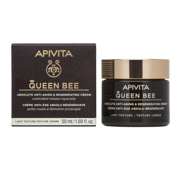 Apivita Apivita Queen Bee Absolute Anti Aging & Regenerating Light Cream - Ελαφριά Κρέμα Απόλυτης Αντιγήρανσης 50ml