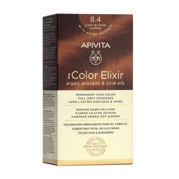 Apivita My Color Elixir Νο 8.4 Βαφή Μαλλιών Ξανθό Ανοιχτό Χάλκινο, 1τεμ