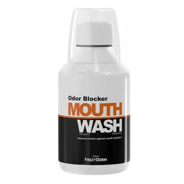 FREZYDERM ODOR BLOCKER MOUTHWASH - ΜΠΛΟΚΑΡΕΙ ΤΗ ΔΥΣΑΡΕΣΤΗ ΑΝΑΠΝΟΗ 250ml