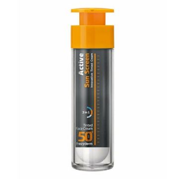 FREZYDERM ACTIVE SUNSCREEN INNOVATIVE TINTED FACE CREAM SPF50+ 50ML